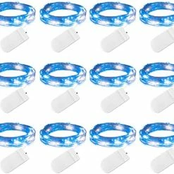 Best Sale 😀 12 Pack Led Fairy Lights Battery Operated String Lights Waterproof Silver Wire 7 Feet 20 Led Firefly Starry Moon Lights For DIY Wedding Party Bedroom Patio 🎅 Christmas (12 Pack, Warm White) 👍 -Lighting & Ceiling Fans Shop 51ZAE0xJSIL. AC