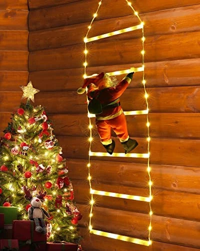 Top 10 ๐ LED ๐ Christmas Lights - 10ft ๐ Christmas Decorative Ladder Lights With Santa Claus, ๐ Christmas Decorations Lights For Indoor Outdoor, Window, Garden, Home, Wall, Xmas Tree Decor (Warm White) ๐ 11 Top 10 ๐ LED ๐ Christmas Lights - 10ft ๐ Christmas Decorative Ladder Lights With Santa Claus, ๐ Christmas Decorations Lights For Indoor Outdoor, Window, Garden, Home, Wall, Xmas Tree Decor (Warm White) ๐ - Image 9