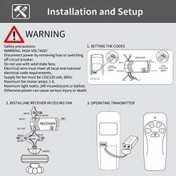 Hot Sale π€© Universal Ceiling Fan Remote Control Kit, Replacement For Harbor Breeze, Hunter, Hampton Bay, Litex, 3-Speed, Light Dimmer, With Receiver FAN28R, Replace FAN-53T 2AAZPFAN-53T FAN-11T KUJCE9103 UC7030T β€οΈ 15 Hot Sale π€© Universal Ceiling Fan Remote Control Kit, Replacement For Harbor Breeze, Hunter, Hampton Bay, Litex, 3-Speed, Light Dimmer, With Receiver FAN28R, Replace FAN-53T 2AAZPFAN-53T FAN-11T KUJCE9103 UC7030T β€οΈ -Lighting & Ceiling Fans Shop 51aGMdWkMpL