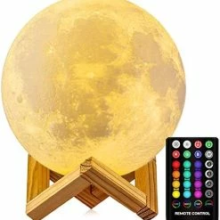 Wholesale ⌛ Moon Lamp, 16 Colors Moon Night Light With Stand & Remote &Touch Control And USB Rechargeable Decorative Light Up Moon Lamp For Baby Kids Lover 🥳 Birthday Party Gifts(4.8 Inch) 🌟 -Lighting & Ceiling Fans Shop 51aHcV7k9L. AC