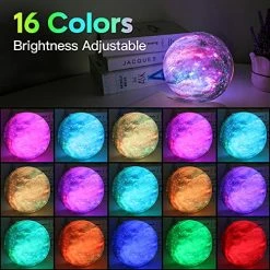Top 10 😍 Moon Lamp Galaxy Lamp 5.9 Inch 16 Colors LED 3D Moon Light, Remote & Touch Control Lava Lamp Moon Night Light Gifts For 👧 Girls Boys Kids 👩 Women 🎂 Birthday ✨ -Lighting & Ceiling Fans Shop 51bqV1h9UBL