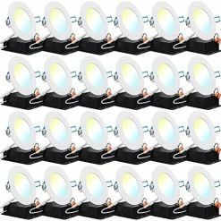 Cheapest ✔️ 24 Pack 6 Inch Ultra Thin LED Recessed Ceiling Lights Slim, 5000K Daylight, Dimmable 14W=100W, 850 LM, Smooth Trim Damp Rated, Canless Wafer Thin With Junction Box - ETL & Energy Star 🔔 -Lighting & Ceiling Fans Shop 51dQB569pwL. AC