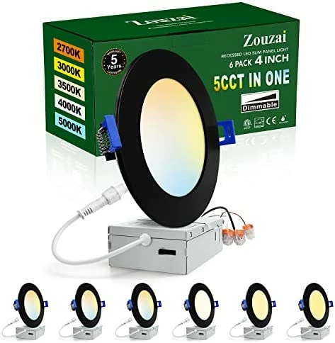 New ❤️ 12 Pack 6 Inch 5CCT Ultra-Thin LED Recessed Ceiling Light With Junction Box, 2700K-5000K Selectable, Dimmable Led Downlight,13W Eqv 120W, Led Can Lights- ETL 1 Pack 5cct 😍 9 New ❤️ 12 Pack 6 Inch 5CCT Ultra-Thin LED Recessed Ceiling Light With Junction Box, 2700K-5000K Selectable, Dimmable Led Downlight,13W Eqv 120W, Led Can Lights- ETL 1 Pack 5cct 😍 - Image 7