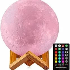 Wholesale ⌛ Moon Lamp, 16 Colors Moon Night Light With Stand & Remote &Touch Control And USB Rechargeable Decorative Light Up Moon Lamp For Baby Kids Lover 🥳 Birthday Party Gifts(4.8 Inch) 🌟 -Lighting & Ceiling Fans Shop 51dvqP9kVYL. AC