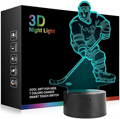 Cheapest ๐ Hockey Player 3D Lamp Night Lights For Kids 7 LED Color Changing Touch Table Desk Lamps Lighting Cool Toys Gifts ๐ Birthday Xmas Decoration For Sports Hockey Fan ๐ 11 Cheapest ๐ Hockey Player 3D Lamp Night Lights For Kids 7 LED Color Changing Touch Table Desk Lamps Lighting Cool Toys Gifts ๐ Birthday Xmas Decoration For Sports Hockey Fan ๐ - Image 9