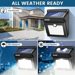 Wholesale 👍 Solar Outdoor Lights Wireless Security Motion Sensor Outdoor Lights Solar Lights Outdoor Waterproof For Front Door,Backyard,Steps,Garage,Garden (400LM,4 Packs) 🧨 -Lighting & Ceiling Fans Shop 51f4R7oJMDL