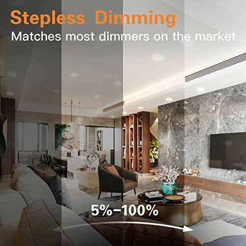 Outlet ⭐ 6 Pack 6 Inch 5CCT Ultra-Thin LED Recessed Ceiling Light With Junction Box, 2700K/3000K/3500K/4000K/5000K Selectable, 12W Eqv 110W, Dimmable Can-Killer Downlight, 1050LM High Brightness - ETL 3000k - Warm White 🔥 6 Outlet ⭐ 6 Pack 6 Inch 5CCT Ultra-Thin LED Recessed Ceiling Light With Junction Box, 2700K/3000K/3500K/4000K/5000K Selectable, 12W Eqv 110W, Dimmable Can-Killer Downlight, 1050LM High Brightness - ETL 3000k - Warm White 🔥 - Image 4