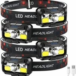 Buy β LHKNL Headlamp Rechargeable, 1100 Lumen Super Bright Motion Sensor Head Lamp Flashlight, 2-Pack Waterproof LED Headlight With White Red Light, 8 Modes Head Lights For Camping Cycling Running Fishing π₯ 11 Buy β LHKNL Headlamp Rechargeable, 1100 Lumen Super Bright Motion Sensor Head Lamp Flashlight, 2-Pack Waterproof LED Headlight With White Red Light, 8 Modes Head Lights For Camping Cycling Running Fishing π₯ -Lighting & Ceiling Fans Shop 51h3aWc1GaL. AC