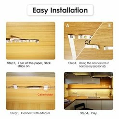 Discount π Under Cabinet LED Lighting Kit, 6 PCS LED Strip Lights With Remote Control Dimmer And Adapter, Dimmable For Kitchen Cabinet,Counter,Shelf,TV Back,Showcase 2700K Warm White,Bright 1500lm,Timing β¨ 16 Discount π Under Cabinet LED Lighting Kit, 6 PCS LED Strip Lights With Remote Control Dimmer And Adapter, Dimmable For Kitchen Cabinet,Counter,Shelf,TV Back,Showcase 2700K Warm White,Bright 1500lm,Timing β¨ -Lighting & Ceiling Fans Shop 51hZqnGfr9L