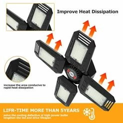 Coupon π₯° 2 - Pack LED Garage Lights 120W - 6500K Garage Lights Ceiling LED, 12000LM Deformable LED Garage Lighting Fixture, Shop Lights For Garage, Basement, Barn, High Bay Ligh π€© 12 Coupon π₯° 2 - Pack LED Garage Lights 120W - 6500K Garage Lights Ceiling LED, 12000LM Deformable LED Garage Lighting Fixture, Shop Lights For Garage, Basement, Barn, High Bay Ligh π€© -Lighting & Ceiling Fans Shop 51hhLfkuOUL