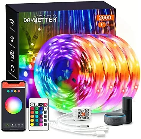 Best Sale 🌟 Smart WiFi Led Lights 100ft, Tuya App Controlled Led Strip Lights, Work With Alexa And Google Assistant, Timer Schedule Led Lights Strip, Color Changing Led Lights For Bedroom Party Kitchen Multicolor ⌛ 12 Best Sale 🌟 Smart WiFi Led Lights 100ft, Tuya App Controlled Led Strip Lights, Work With Alexa And Google Assistant, Timer Schedule Led Lights Strip, Color Changing Led Lights For Bedroom Party Kitchen Multicolor ⌛ - Image 10
