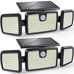 Hot Sale ⌛ Solar Lights Outdoor, 3 Head Solar Motion Lights Outdoor With 2500LM 218 LEDs High Brightness, Built-in Bigger Tempered Glass Solar Panel, Sensitive PIR Motion Inductor (2-Pack) 🎁 -Lighting & Ceiling Fans Shop 51igRwdb4tL. AC