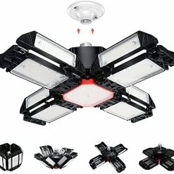 Budget π Garage Lights Ceiling Led 12 Panel Plug In Shop Lights 180W 18000 LM 6500K Garage Lights Ceiling LED,12 Leaf Deformable Multi-Position Panels Garage Lights E26 E27 Base,for Barn,Workshop,Basement β€οΈ 13 Budget π Garage Lights Ceiling Led 12 Panel Plug In Shop Lights 180W 18000 LM 6500K Garage Lights Ceiling LED,12 Leaf Deformable Multi-Position Panels Garage Lights E26 E27 Base,for Barn,Workshop,Basement β€οΈ -Lighting & Ceiling Fans Shop 51igxtVsXPS. AC