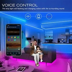 Outlet ✔️ 5050 RGB Led Light Strips Kit Work With Alexa And Google Assistant, Smart WiFi Led Strip Lights 100ft, 2 Rolls Of 50ft Led Lights For Bedroom Decoration 😀 -Lighting & Ceiling Fans Shop 51izlP5GOML