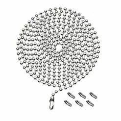 Best reviews of 🎁 Pull Chain Extension For Ceiling Fans And Light Fixture, 59-inch Long With 6 Matching Connectors (Silver) 💯
