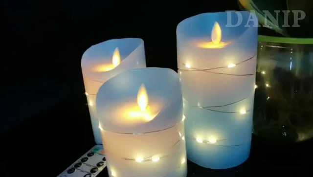 Deals β€οΈ DANIP Sky Blue Flameless Candle, Built-in Star String, 3 LED Candles, 10-Button Remote Control, 24-Hour Timer Function, Dancing Flame, Real Wax, Battery Powered. (Sky Blue) 𧨠5 Deals β€οΈ DANIP Sky Blue Flameless Candle, Built-in Star String, 3 LED Candles, 10-Button Remote Control, 24-Hour Timer Function, Dancing Flame, Real Wax, Battery Powered. (Sky Blue) 𧨠- Image 3