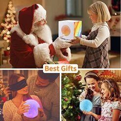 Wholesale ⌛ Moon Lamp, 16 Colors Moon Night Light With Stand & Remote &Touch Control And USB Rechargeable Decorative Light Up Moon Lamp For Baby Kids Lover 🥳 Birthday Party Gifts(4.8 Inch) 🌟 -Lighting & Ceiling Fans Shop 51ljE2zWA4L