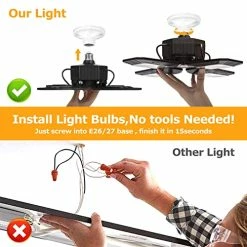 Coupon π₯° 2 - Pack LED Garage Lights 120W - 6500K Garage Lights Ceiling LED, 12000LM Deformable LED Garage Lighting Fixture, Shop Lights For Garage, Basement, Barn, High Bay Ligh π€© 13 Coupon π₯° 2 - Pack LED Garage Lights 120W - 6500K Garage Lights Ceiling LED, 12000LM Deformable LED Garage Lighting Fixture, Shop Lights For Garage, Basement, Barn, High Bay Ligh π€© -Lighting & Ceiling Fans Shop 51m5anZcGTL