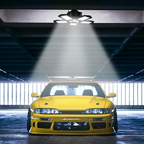 Coupon π 2-Pack Garage Lights 150W Garage LED Light - 15000LM 6500K Deformable Garage Light Ceiling LED With 6 Glow Panels Screw In Garage Lighting With E26/E27 Screw Socket For Basement Workshop Warehouse π 4 Coupon π 2-Pack Garage Lights 150W Garage LED Light - 15000LM 6500K Deformable Garage Light Ceiling LED With 6 Glow Panels Screw In Garage Lighting With E26/E27 Screw Socket For Basement Workshop Warehouse π - Image 2