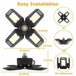 Coupon π₯° 2 - Pack LED Garage Lights 120W - 6500K Garage Lights Ceiling LED, 12000LM Deformable LED Garage Lighting Fixture, Shop Lights For Garage, Basement, Barn, High Bay Ligh π€© 14 Coupon π₯° 2 - Pack LED Garage Lights 120W - 6500K Garage Lights Ceiling LED, 12000LM Deformable LED Garage Lighting Fixture, Shop Lights For Garage, Basement, Barn, High Bay Ligh π€© -Lighting & Ceiling Fans Shop 51mlLr47lsL