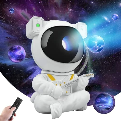 Flash Sale 🥰 Kathlighting Star Projector Night Lights,Kids Room Decor Aesthetic,Tiktok Astronaut Nebula Galaxy Projector Night Light,Remote Control Timing And 360°Rotation Magnetic Head,Lights For Bedroom,Gaming Room Decor Guitar Astronau ❤️ 6 Flash Sale 🥰 Kathlighting Star Projector Night Lights,Kids Room Decor Aesthetic,Tiktok Astronaut Nebula Galaxy Projector Night Light,Remote Control Timing And 360°Rotation Magnetic Head,Lights For Bedroom,Gaming Room Decor Guitar Astronau ❤️ - Image 4