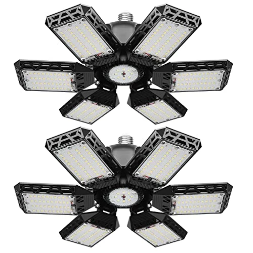 Brand new π€© 2 Pack LED Garage Light, 200W LED Shop Light, E26/E27 Garage Lights Super Bright Deformable LED Garage Ceiling Light With 6+1 Adjustable Panels Garage Lighting, Bay Light, Attic Light, Basement Light π― 3 Brand new π€© 2 Pack LED Garage Light, 200W LED Shop Light, E26/E27 Garage Lights Super Bright Deformable LED Garage Ceiling Light With 6+1 Adjustable Panels Garage Lighting, Bay Light, Attic Light, Basement Light π―