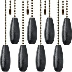 Hot Sale 🌟 8 Pieces Ceiling Fan Pull Chains Extender Wooden Pendant Pull Chain Extension For Ceiling Light Lamp Fan Chain (Walnut Color) 🥰 -Lighting & Ceiling Fans Shop 51plokvpClL. AC