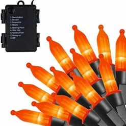 Brand new 🧨 50 LED Outdoor 🎄 Christmas Lights, 16 FT Battery Operated Mini String Lights With 8 Modes & Timer, Xmas Tree Lights Waterproof For Patio Garden Party Wedding Holiday Decor, Multicolor ⌛ -Lighting & Ceiling Fans Shop 51pysUnMAXL. AC