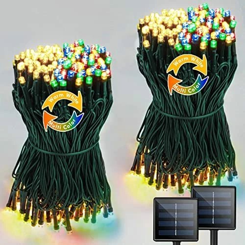Promo ๐งจ Super-Long 2-Pack Each 85FT Solar String Lights Outdoor, 480 LED Extra-Bright Solar ๐ Christmas Lights Outdoor, Waterproof Green Wire 8 Lighting Modes Solar Xmas Tree Lights (Warm White) ๐งจ 10 Promo ๐งจ Super-Long 2-Pack Each 85FT Solar String Lights Outdoor, 480 LED Extra-Bright Solar ๐ Christmas Lights Outdoor, Waterproof Green Wire 8 Lighting Modes Solar Xmas Tree Lights (Warm White) ๐งจ - Image 8