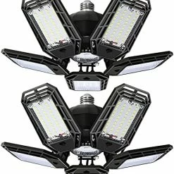 Cheapest π 2 Pack LED Garage Light , 150W Ultra Bright LED Shop Light With 5 Adjustable Panels,15000LM 6500K E26/E27 Deformable LED Garage Ceiling Lights For Garage, Workshop π 15 Cheapest π 2 Pack LED Garage Light , 150W Ultra Bright LED Shop Light With 5 Adjustable Panels,15000LM 6500K E26/E27 Deformable LED Garage Ceiling Lights For Garage, Workshop π -Lighting & Ceiling Fans Shop 51qNAiu8iL. AC