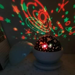 Cheapest 🔥 Night Light For Kids, Rauxe Kids Night Light, Space & Animal World Star Projector 360° Rotation - 4 LED Bulbs 17 Light Color Changing With USB Cable, 6H Auto-off, Wonderful Gift For Men 👩 Women Children Blue 👍 -Lighting & Ceiling Fans Shop 51qVw258PDL