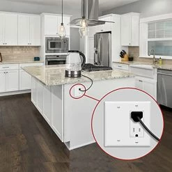 Flash Sale ✔️ Combination Decorator Rocker/Blank Outlet Wall Plate, Standard Size, 2-Gang 4.50 Inch X 4.57 Inch Light Switch Cover, Polycarbonate Thermoplastic, UL Listed, 880131-W, White ⌛ -Lighting & Ceiling Fans Shop 51qi8EychRS