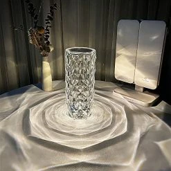 Coupon 🎁 Crystal Lamp 16 Color Changing RGB Night Light Touch Lamp USB Romantic LED Rose Diamond Table Lamps For Living Room ❄ Christmas Lamp Decor ( 8.7IN Remote & Touch Whitewar 🎉 -Lighting & Ceiling Fans Shop 51rgtp4B rL. AC