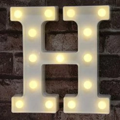 Hot Sale 😀 Pooqla LED Marquee Letter Lights Sign, Light Up Alphabet Letter For Home Party Wedding Decoration A 🥰 -Lighting & Ceiling Fans Shop 51rksMz yIL. AC