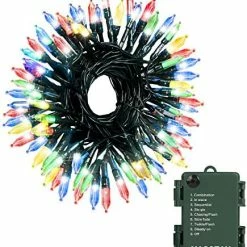 Flash Sale 🌟 Christmas Lights, Battery Operated String Lights 18ft 50 LED 8 Modes LED Mini Lights With Timer For 🎄 Christmas Tree Wreath Party Home Indoor Outdoor Decor, Waterproof, Warm White Green Wire Warm White 🌟 -Lighting & Ceiling Fans Shop 51s8UOdU1CL. AC