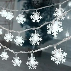 Wholesale ❤️ Christmas Lights, 20 Ft 40 LED Snowflake String Lights Battery Operated Fairy Lights For Bedroom Room Party Home Xmas Decor Indoor Outdoor Tree Decorations Warm White Snowflake-multi 👏 -Lighting & Ceiling Fans Shop 51t4wZgHouL. AC