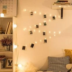 Hot Sale 👏 Photo Clip String Light - 33Ft 100LED Fairy Lights With Clips For Pictures, Photo Lights With 50 Clear Clips For Dorm Bedroom Wall/Wedding Décor 😉 -Lighting & Ceiling Fans Shop 51u0VFeE9PL