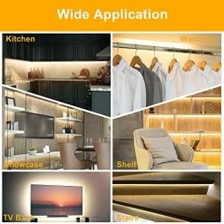 Best deal ⌛ 8 PCS Under Cabinet Lighting Kit, Bright Under Cabinet Lights, Flexible Led Strip Lights With RF Remote And Power Adapter, For Kitchen Cabinets Shelf Desk Counter, 2700K Warm White, 13ft 4000k - Neutral White 🔔
