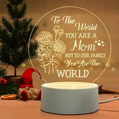 Cheapest 😉 Gifts For Mom From Daughter Son- Mom 🥳 Birthday Gifts Night Light, Mom Gifts For 🎄 Christmas 👪 Thanksgiving- Acrylic Engraved Night Light For Mo 🥰 -Lighting & Ceiling Fans Shop 51vaKzaKvNL. AC