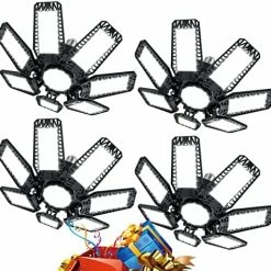 Best deal ⌛ 2 Pack LED Garage Light,200W Garage Light 20000lm Deformable Garage Lights Ceiling Shop Light With 7+1 Adjustable Panel,6500K Daylight Folding Screw In Garage Lighting Bulb E26/E27 For Workshop Garage ⭐ -Lighting & Ceiling Fans Shop 51vtICAChCL. AC