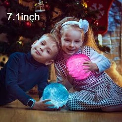 Best reviews of 👍 Galaxy Lamp, 3D Printing Moon Lamp 7.1inch Moon Light 16 Colors Moon Night Light With Remote/Touch Control And USB Rechargeable, Cool Gifts For Kids 👧 Girls Boys 👩 Women Lover (Black Hand Stand) ❤️ -Lighting & Ceiling Fans Shop 51yPJHb5OCL