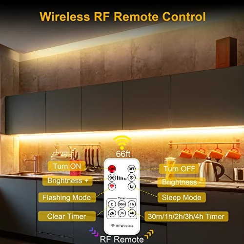 Best deal โ 8 PCS Under Cabinet Lighting Kit, Bright Under Cabinet Lights, Flexible Led Strip Lights With RF Remote And Power Adapter, For Kitchen Cabinets Shelf Desk Counter, 2700K Warm White, 13ft 4000k - Neutral White ๐ 4 Best deal โ 8 PCS Under Cabinet Lighting Kit, Bright Under Cabinet Lights, Flexible Led Strip Lights With RF Remote And Power Adapter, For Kitchen Cabinets Shelf Desk Counter, 2700K Warm White, 13ft 4000k - Neutral White ๐ - Image 2