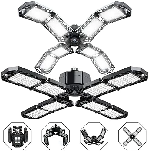 Coupon π 2-Pack Garage Lights 150W Garage LED Light - 15000LM 6500K Deformable Garage Light Ceiling LED With 6 Glow Panels Screw In Garage Lighting With E26/E27 Screw Socket For Basement Workshop Warehouse π 12 Coupon π 2-Pack Garage Lights 150W Garage LED Light - 15000LM 6500K Deformable Garage Light Ceiling LED With 6 Glow Panels Screw In Garage Lighting With E26/E27 Screw Socket For Basement Workshop Warehouse π - Image 10