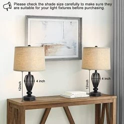 Cheap ๐ Lampshades Set Of 2, Drum Lampshades 11.6" Top X 12.6" Bottom X 9.8" High, Seaside Village Medium Lampshades (Spider Fitter), Beige Lampshades Natural Linen Hand Craft โ๏ธ 14 Cheap ๐ Lampshades Set Of 2, Drum Lampshades 11.6" Top X 12.6" Bottom X 9.8" High, Seaside Village Medium Lampshades (Spider Fitter), Beige Lampshades Natural Linen Hand Craft โ๏ธ -Lighting & Ceiling Fans Shop 51zxXwwp7SL