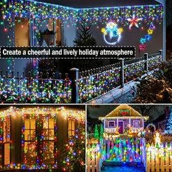 Best reviews of 😉 Christmas Lights Outdoor Decorations 400 LED 33ft 8 Modes Curtain Fairy String Light With 75 Drops, Clear Wire LED String Light Indoor Decor For Wedding Party Holiday ❄ Christmas Decorations Multicolor ✨ -Lighting & Ceiling Fans Shop 6113873z8DL