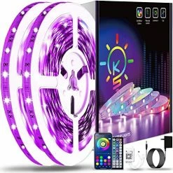 Promo 😉 50ft Led Lights For Bedroom, APP Control Music Sync Color Changing Led Light Strips Led Strip Lights With Remote For Room Home Decoration 🔥 -Lighting & Ceiling Fans Shop 613H1QlOhVL. AC