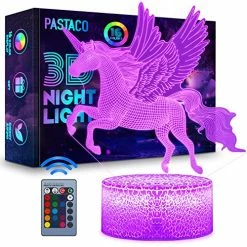 Cheap ⌛ Unicorns Gifts For 👧 Girls, Unicorn Night Lights For 👧 Girls Room, 16 Colors Changing & Dimmable LED Bedside Lamp For 👧 Girls Bedroom With Remote/Touch Unicorn Toys For Kids 🥳 Birthday ❄ Christmas (Unicorn) ⭐