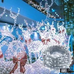 Discount 🌟 300 LED ❄ Christmas Lights, 98.5FT Xmas String Light 8 Lighting Modes, Plug In Waterproof Mini Lights For Outdoor Indoor Holiday ❄ Christmas Tree Wedding Party Bedroom Decorations (Warm White) 😀 -Lighting & Ceiling Fans Shop 61FG7LLJotL. AC