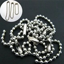 Cheapest ❤️ Beaded Pull Chain Extension,Each Chain Length 39 Inch (1 Meter) With Two Additional Matching Connectors,3.2 Mm Diameter Beaded,Silvery,4 Pack 🤩 12 Cheapest ❤️ Beaded Pull Chain Extension,Each Chain Length 39 Inch (1 Meter) With Two Additional Matching Connectors,3.2 Mm Diameter Beaded,Silvery,4 Pack 🤩 -Lighting & Ceiling Fans Shop 61H475o5w7L