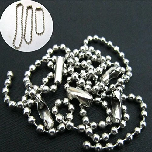 Cheapest ❤️ Beaded Pull Chain Extension,Each Chain Length 39 Inch (1 Meter) With Two Additional Matching Connectors,3.2 Mm Diameter Beaded,Silvery,4 Pack 🤩 7 Cheapest ❤️ Beaded Pull Chain Extension,Each Chain Length 39 Inch (1 Meter) With Two Additional Matching Connectors,3.2 Mm Diameter Beaded,Silvery,4 Pack 🤩 - Image 5